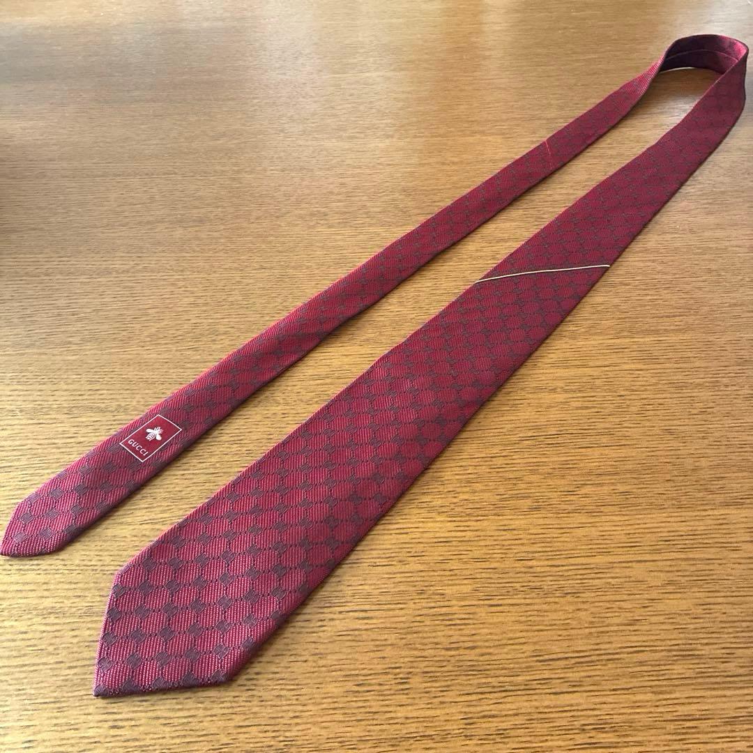 【美品】GUCCI グッチ ネクタイ GG柄