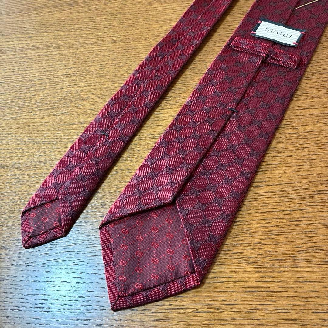 【美品】GUCCI グッチ ネクタイ GG柄