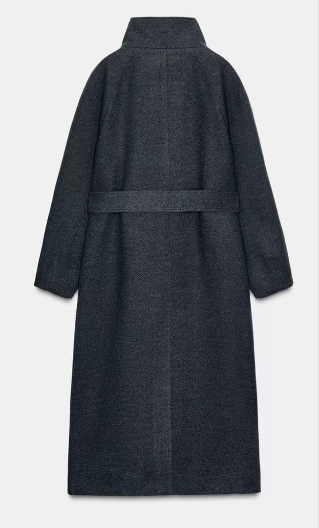 完売品！ZARA ソフトハイネックベルトコート