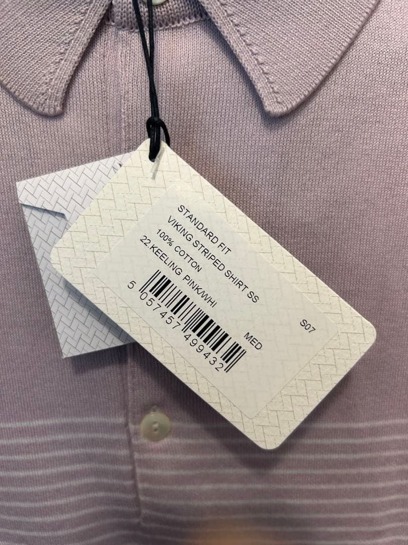 【新品】JOHN SMEDLEY メンズ ポロシャツ Mサイズ