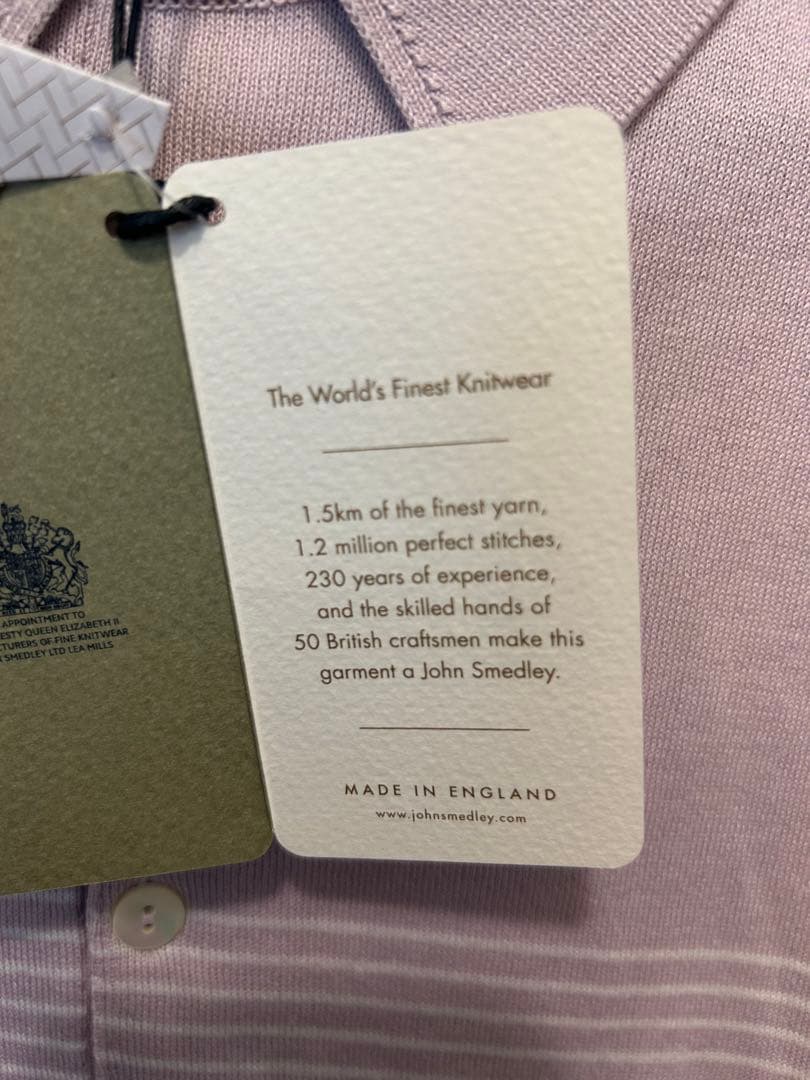 【新品】JOHN SMEDLEY メンズ ポロシャツ Mサイズ