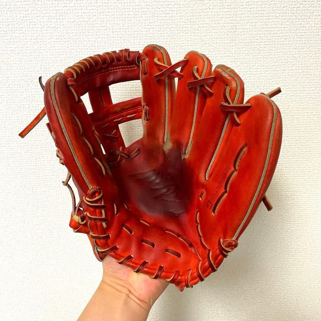 494 ミズノプロ キップレザー 型抜群 即戦力 硬式 内野手用グローブ