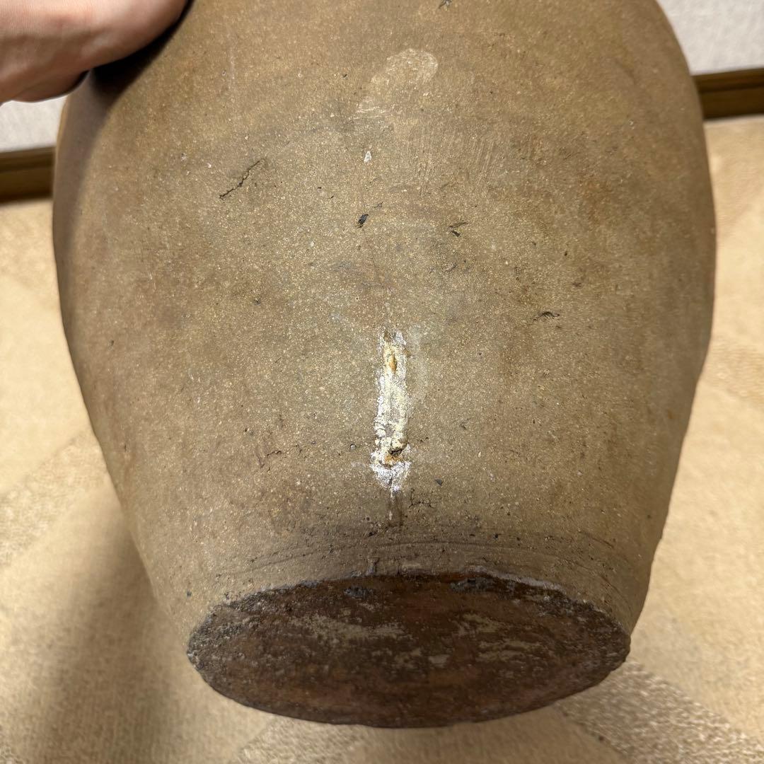 古丹波 大壺 室町後期 自然釉 猫掻き 窯印 古備前 古信楽 古越前 古常滑