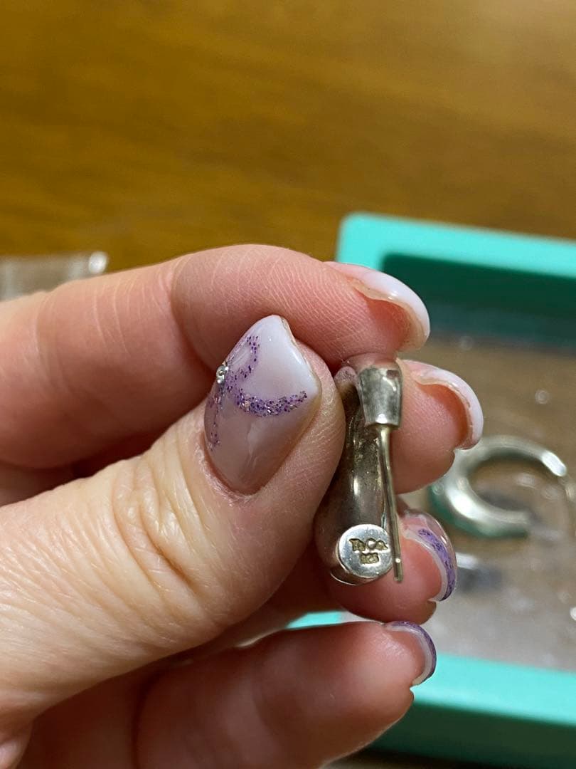 じ*ん様 Tiffany シルバー925 フープピアス バックピンなし