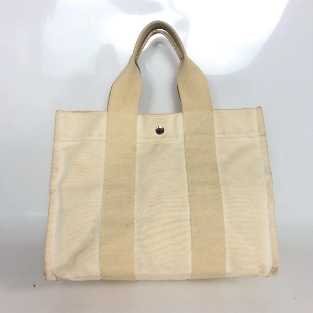 HERMES エルメス ボラボラPM ホワイト トートバッグ レディース