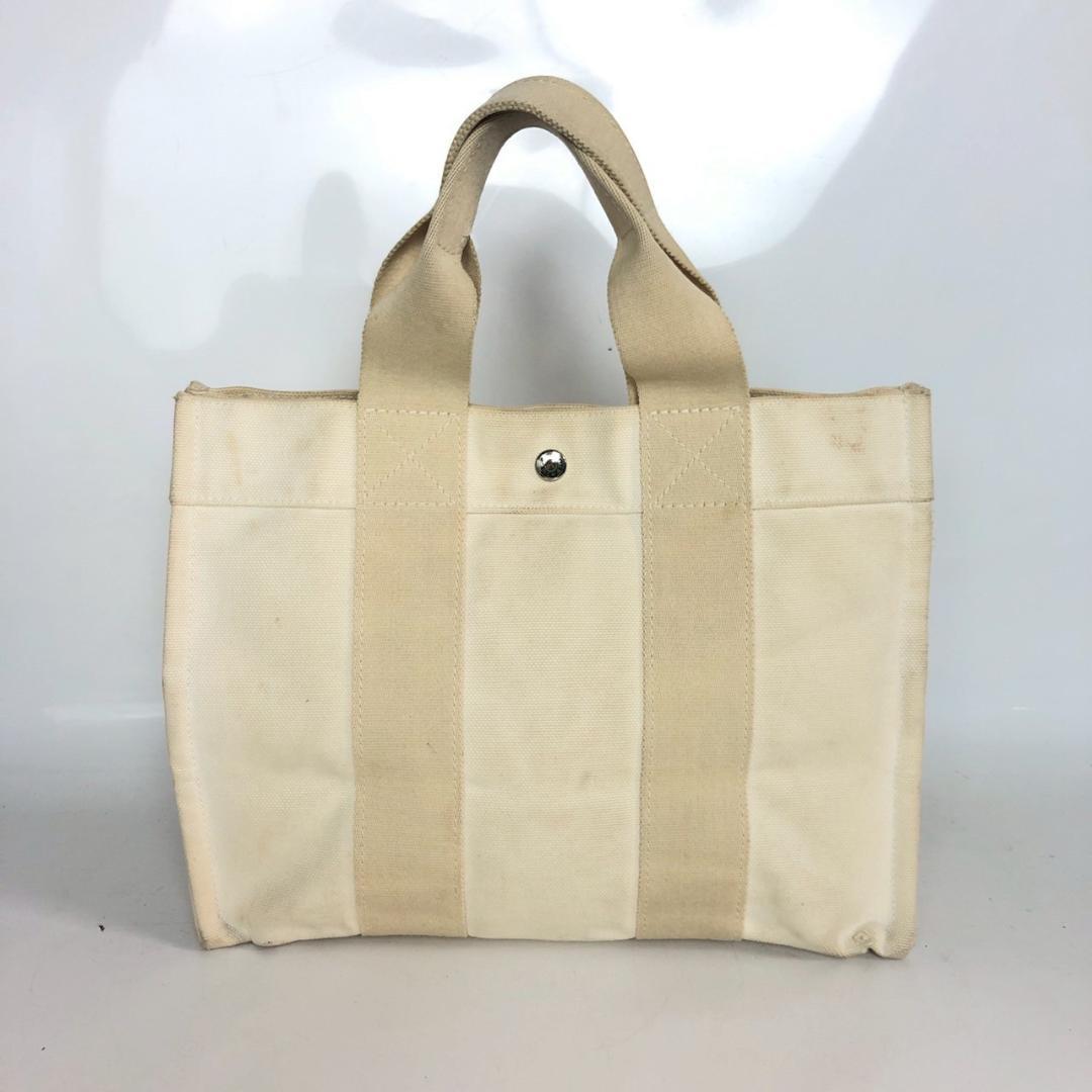 HERMES エルメス ボラボラPM ホワイト トートバッグ レディース
