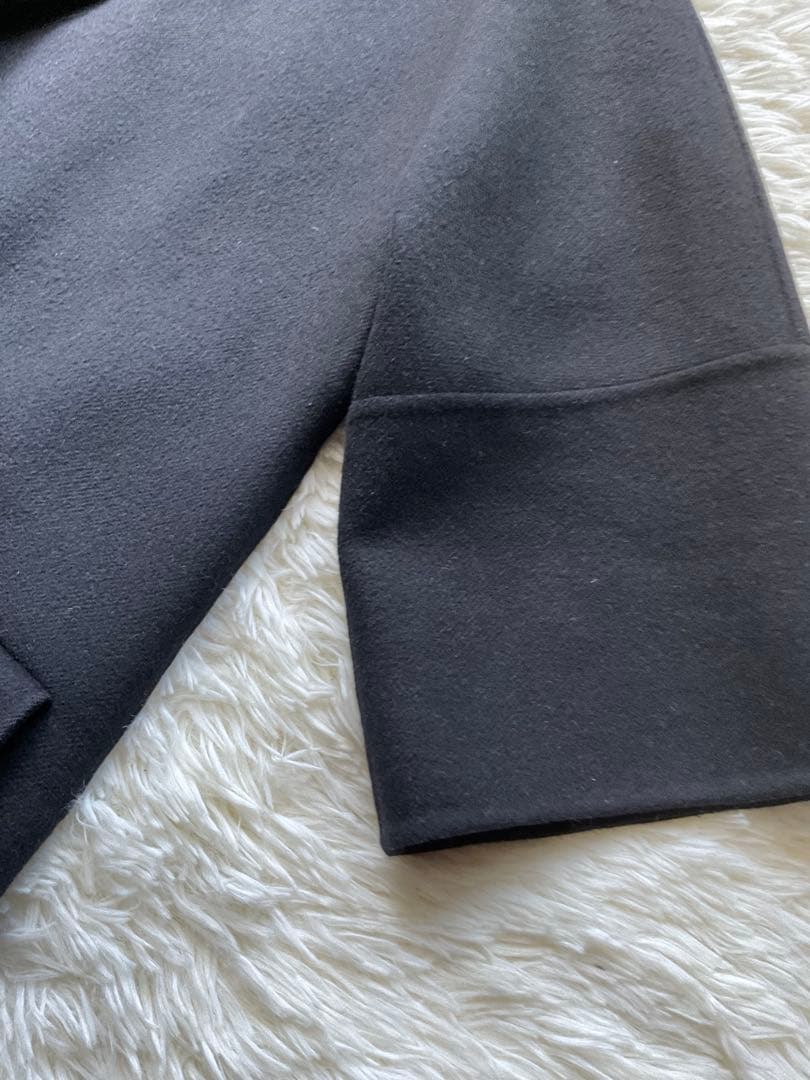 Marni ウール カシミヤ アンゴラ ダブルフェイス 7分袖 チェスターコート