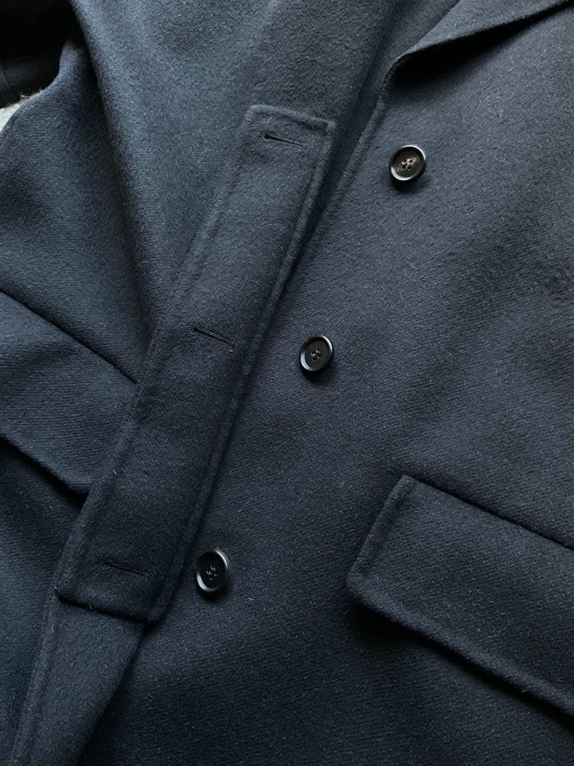 Marni ウール カシミヤ アンゴラ ダブルフェイス 7分袖 チェスターコート