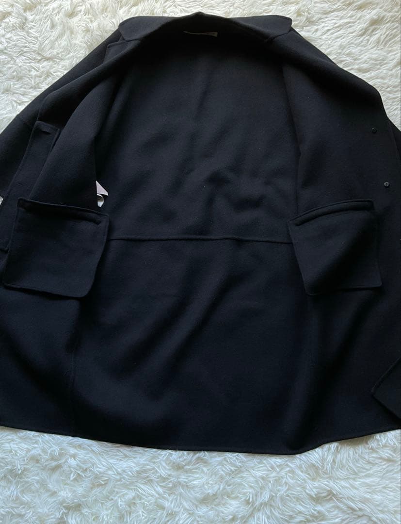 Marni ウール カシミヤ アンゴラ ダブルフェイス 7分袖 チェスターコート