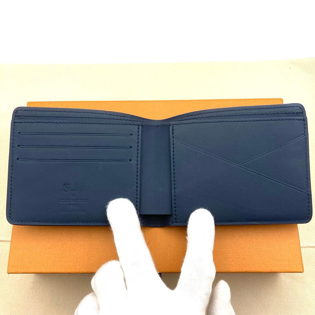 【美品・IC】ルイヴィトン アエログラム ミュルティプルネイビー 現行モデル