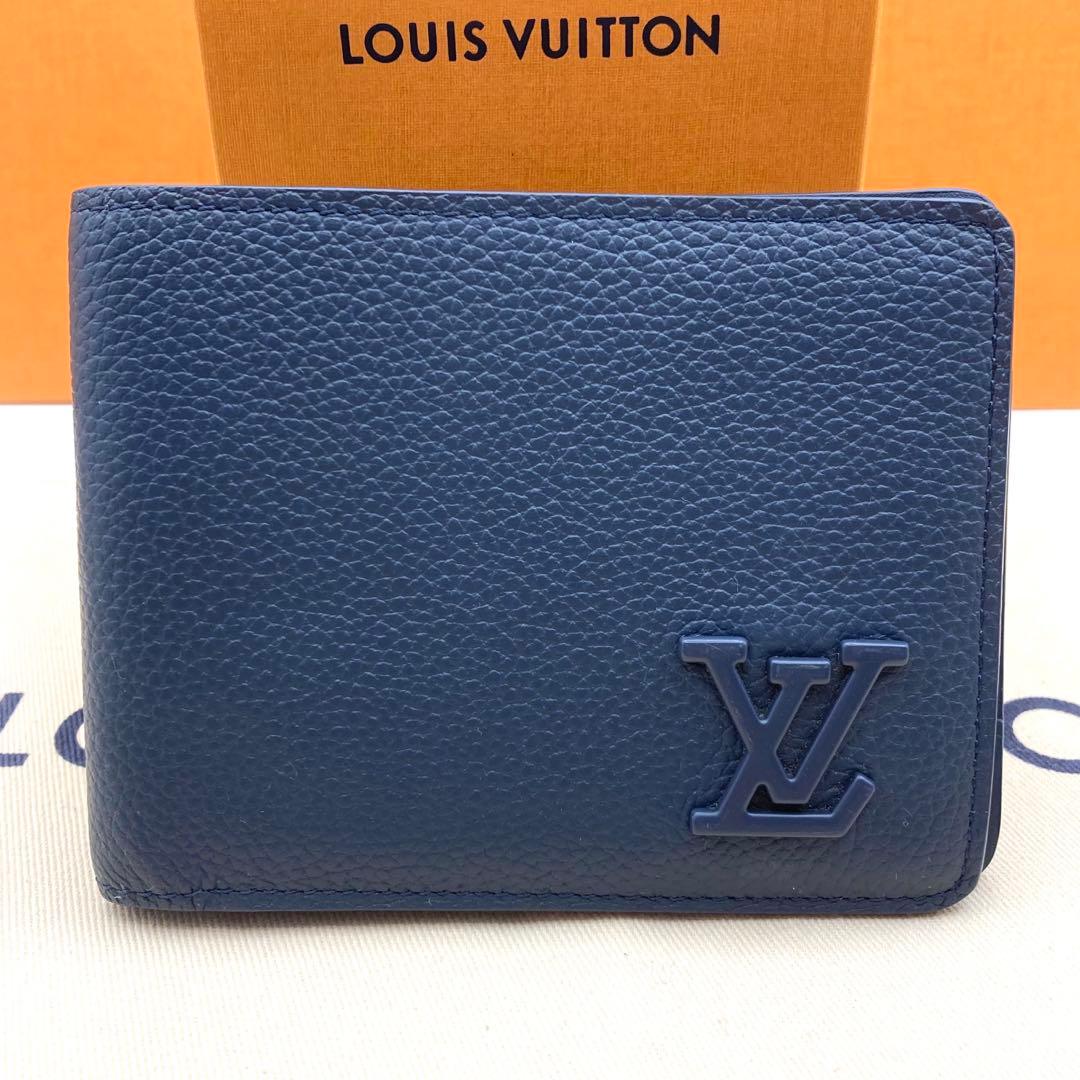 【美品・IC】ルイヴィトン アエログラム ミュルティプルネイビー 現行モデル