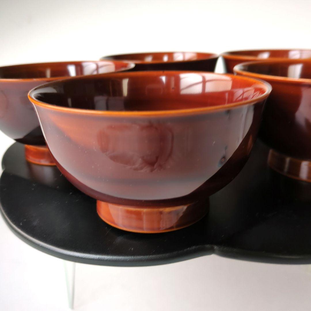 春慶塗　高級漆器　お椀　汁椀　５客　飛騨春慶