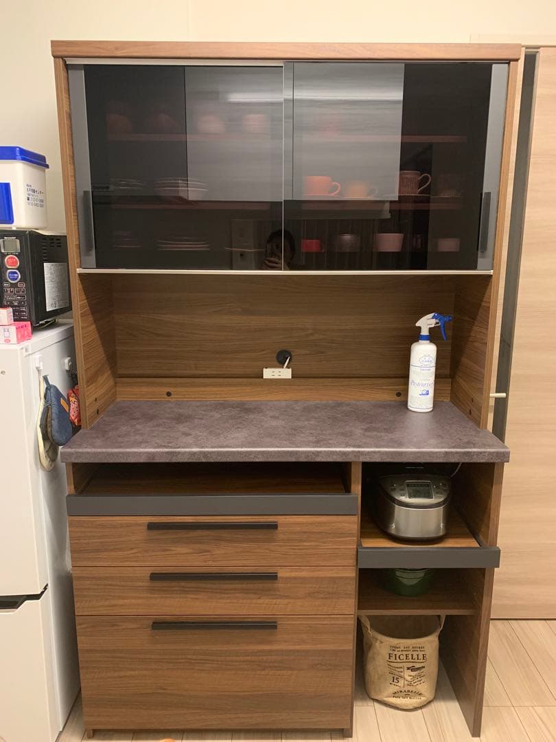 パモウナ　食器棚W1200