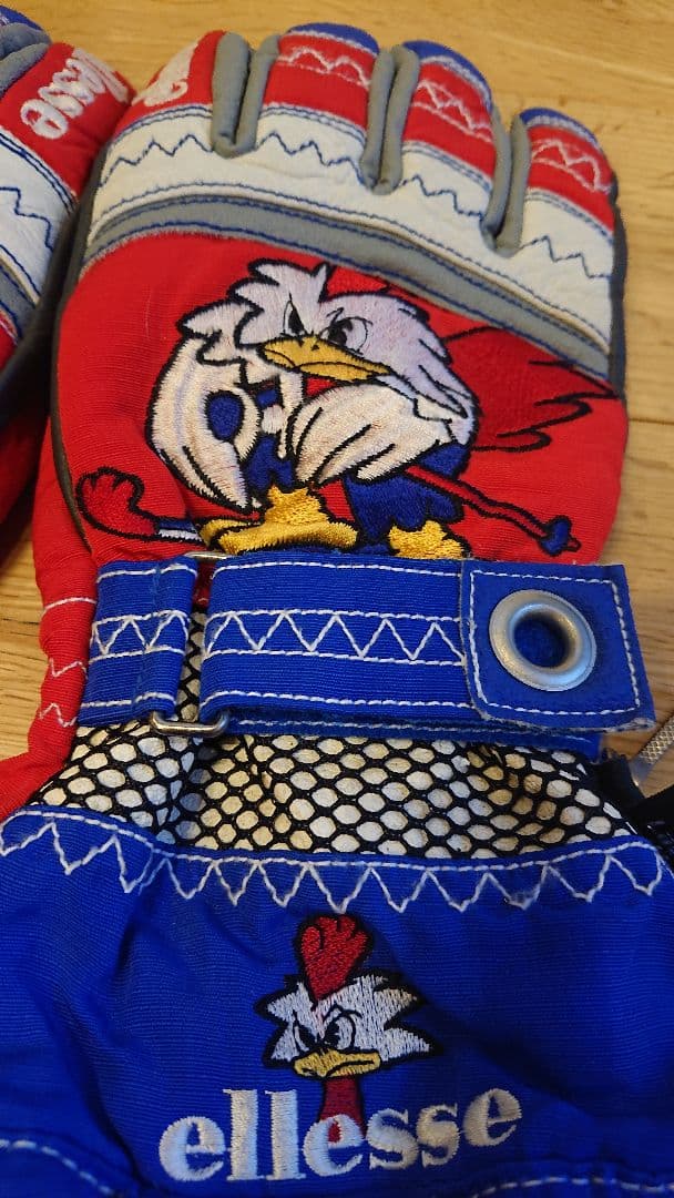 激レア ellesse スキーフランス代表 ココリコ スキーグローブ L レア
