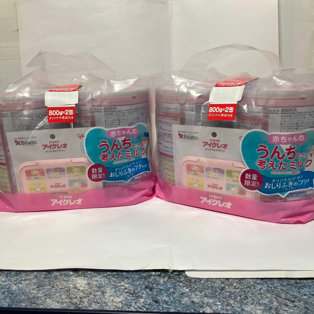 グリコ　アイクレオ　バランスミルク　０ヶ月から　800g × 2缶セットを2袋