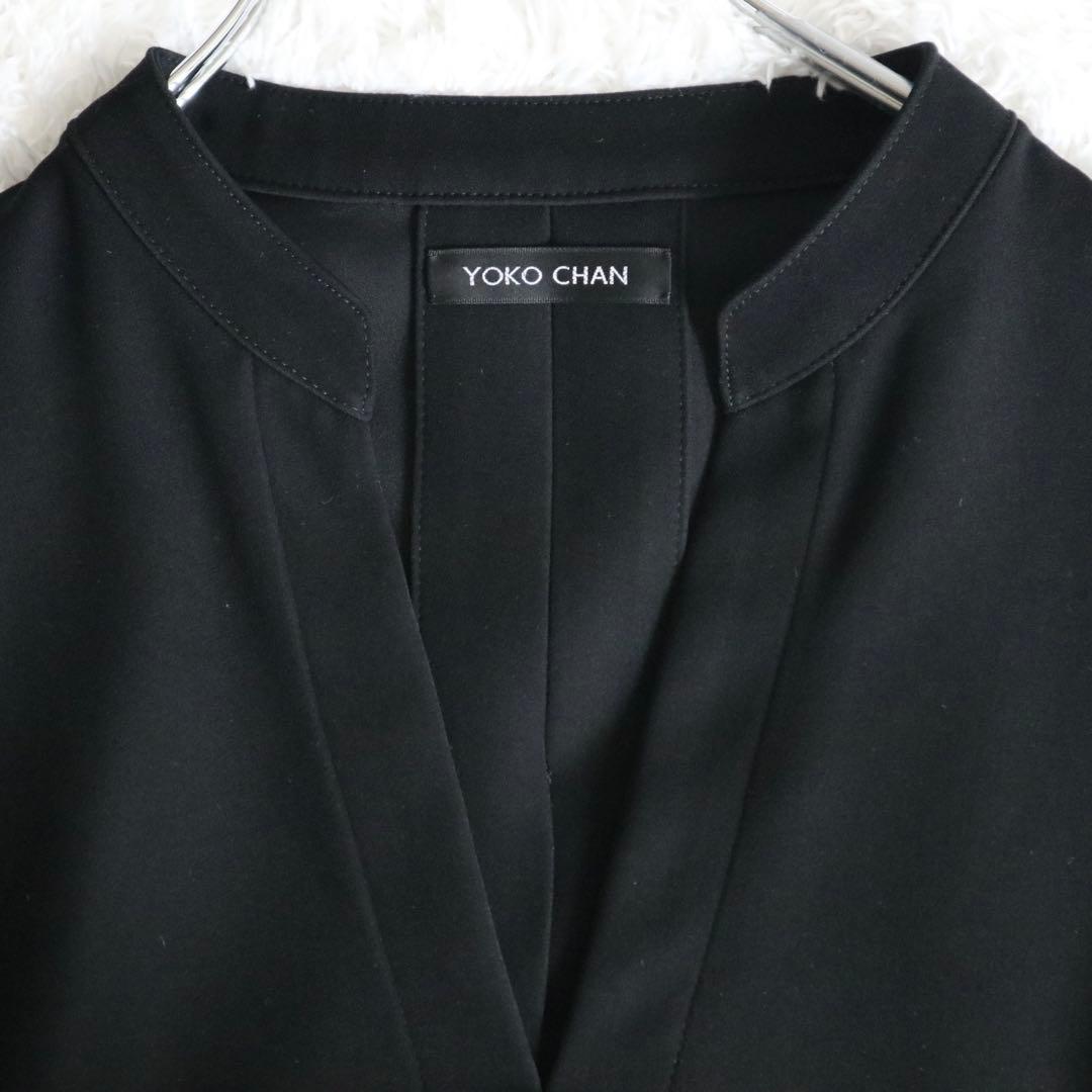 美品★YOKO CHAN オールインワン ジャンプスーツ Vネック 黒 38