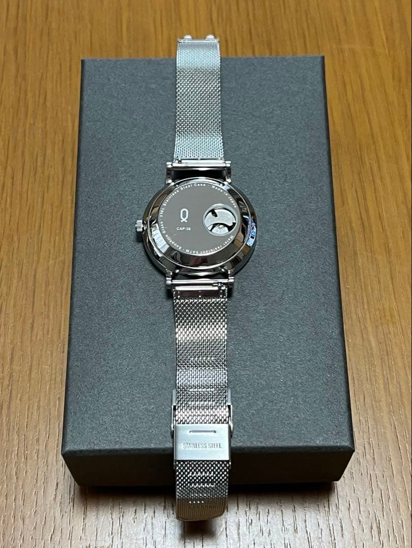 【週末セール】Knot 腕時計 自動巻 オープンハート CAP-38SVBK