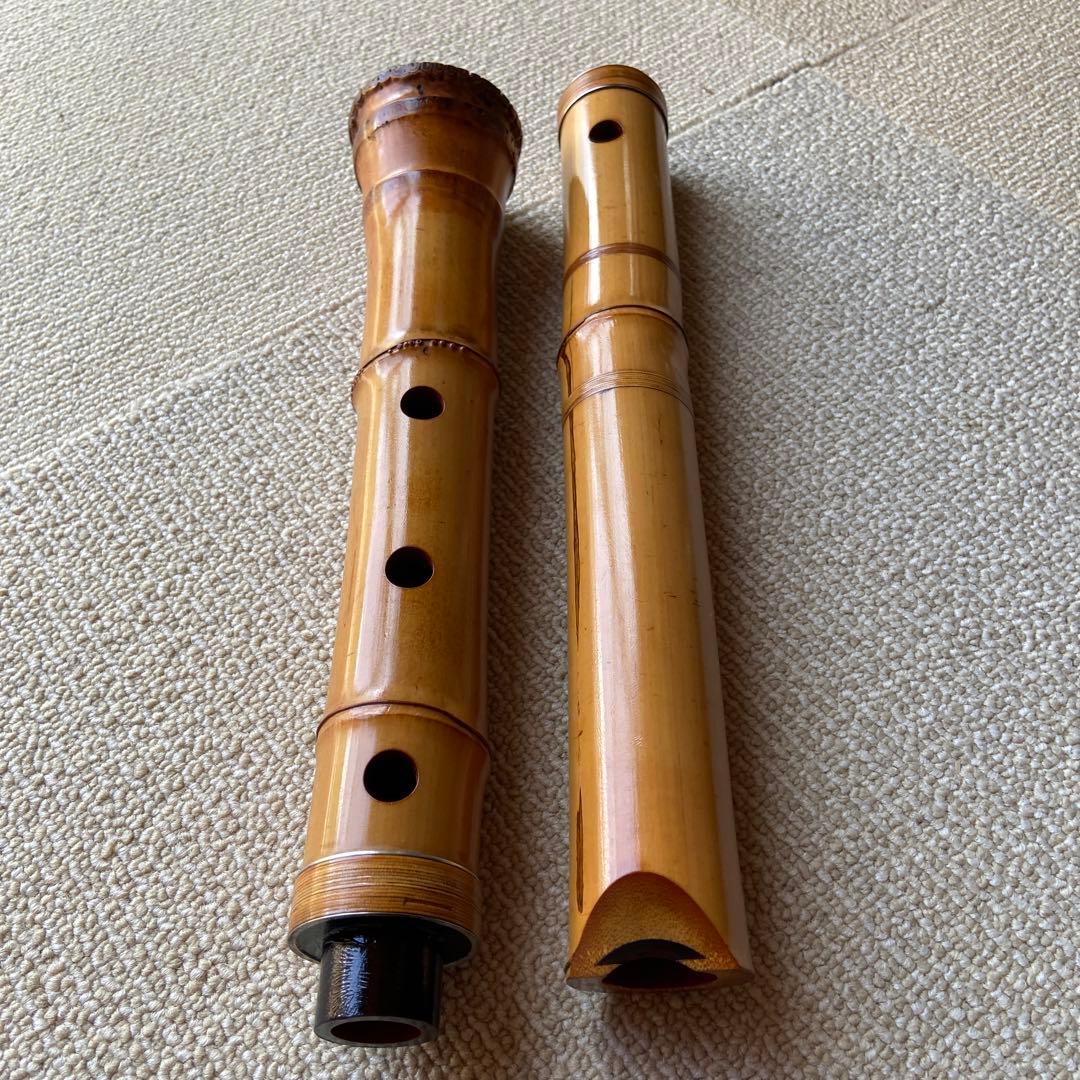 158 尺八　一尺八寸管　銘　精華三印