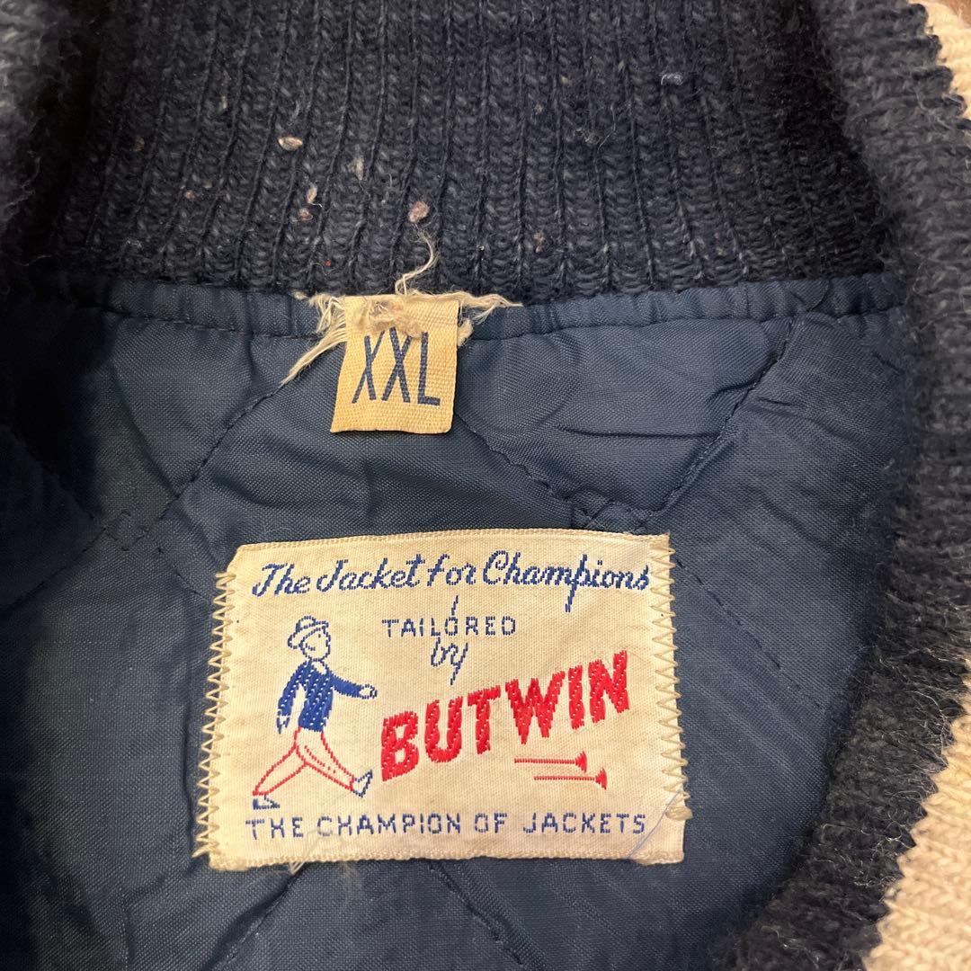 Vintage BUTWIN 80s/ヴィンテージジャケット/XXLネイビー
