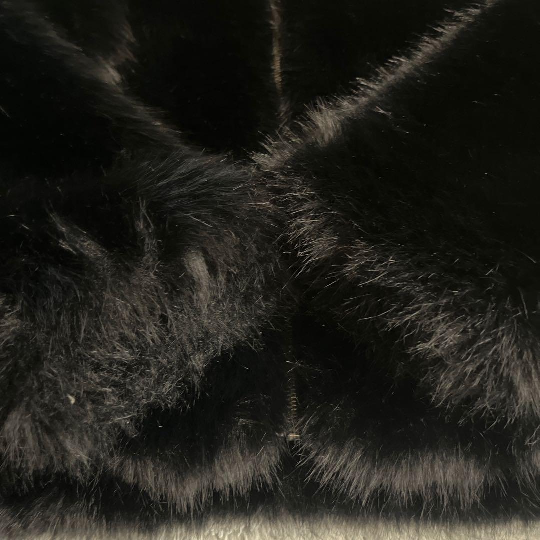 jouetie ジュエティ ベルトミドルファーコート ブラック