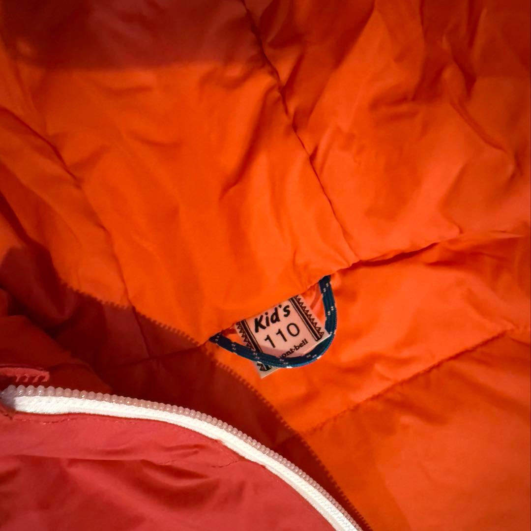 【美品】mont-bell モンベル子ども用スキーウェア Kid's 110 赤
