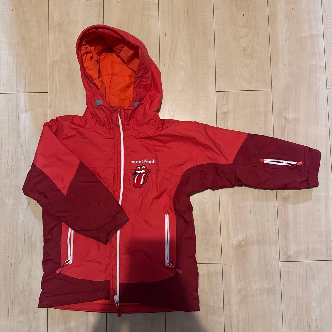 【美品】mont-bell モンベル子ども用スキーウェア Kid's 110 赤
