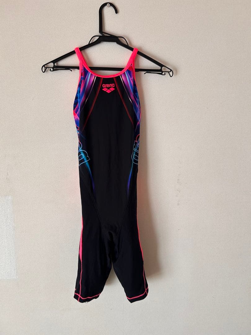 ✨美品✨arena 競泳用水着 セミロングスパッツ Sサイズ ブラック・ピンク