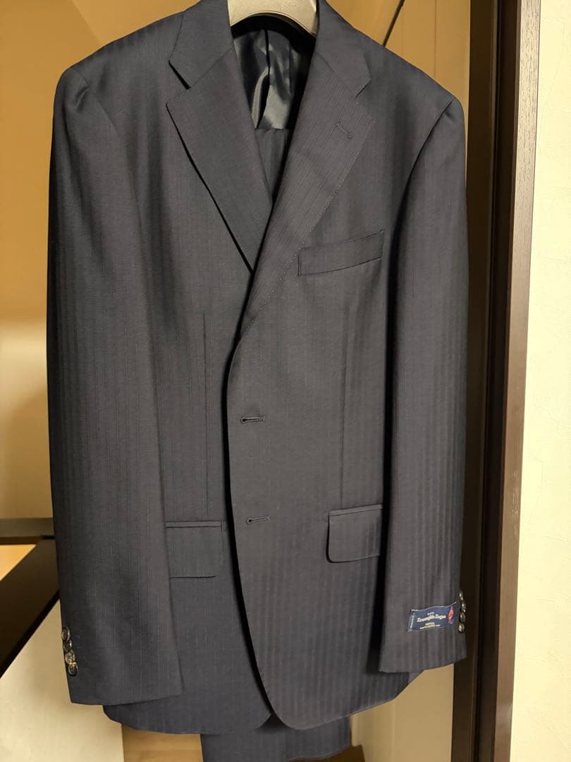 新品未使用 ONLYPREMIO Zegna/ゼニア/トロピカル/ネイビー/39