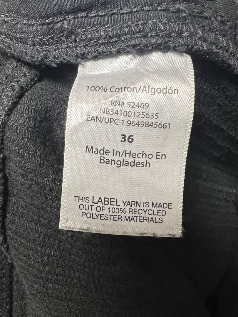 ダブルニー コーデュロイ パンツ W36 ブラック no boundaries