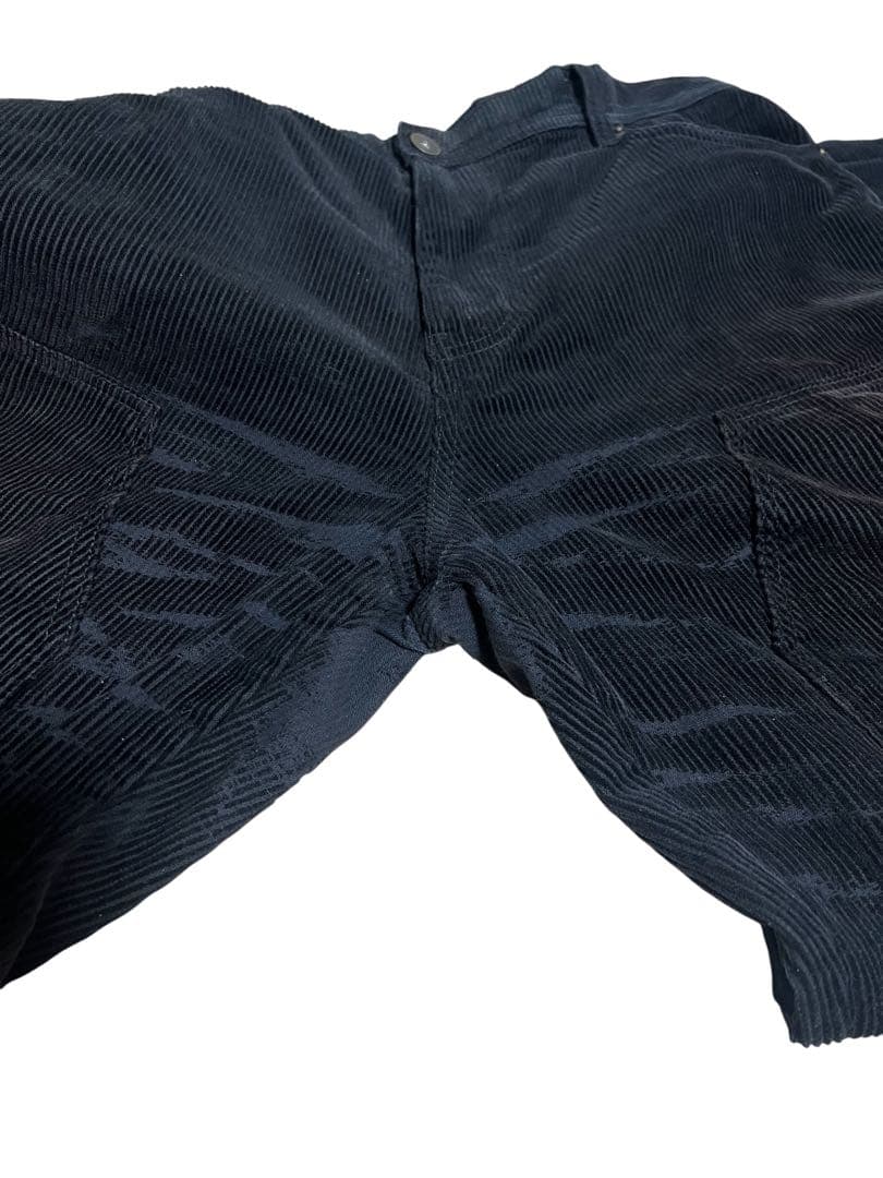 ダブルニー コーデュロイ パンツ W36 ブラック no boundaries