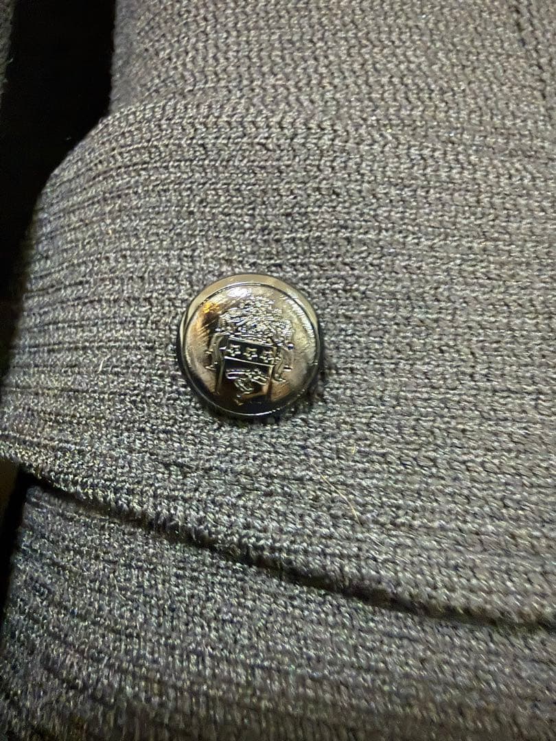 Dolce & Gabbana ファー付き黒ウールジャケット