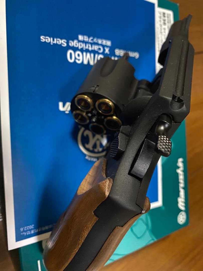 Marushin M36リボルバー木製グリップ6mmBB HW発射30発程度