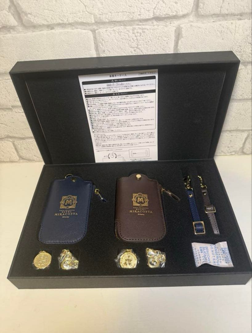 ※値下げ可　非売品　新品未使用　ホテルミラコスタ　本革キーケース　エコバッグ付き