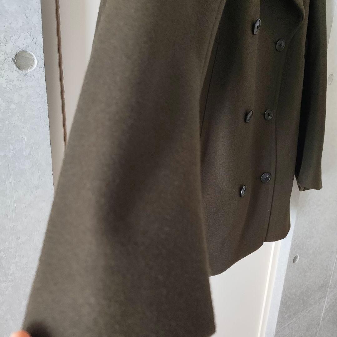 +J UNIQLO ウールピーコート ブラウン Lサイズ