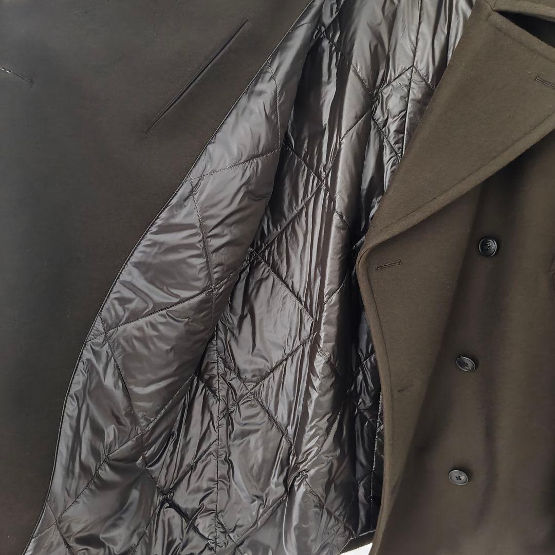 +J UNIQLO ウールピーコート ブラウン Lサイズ