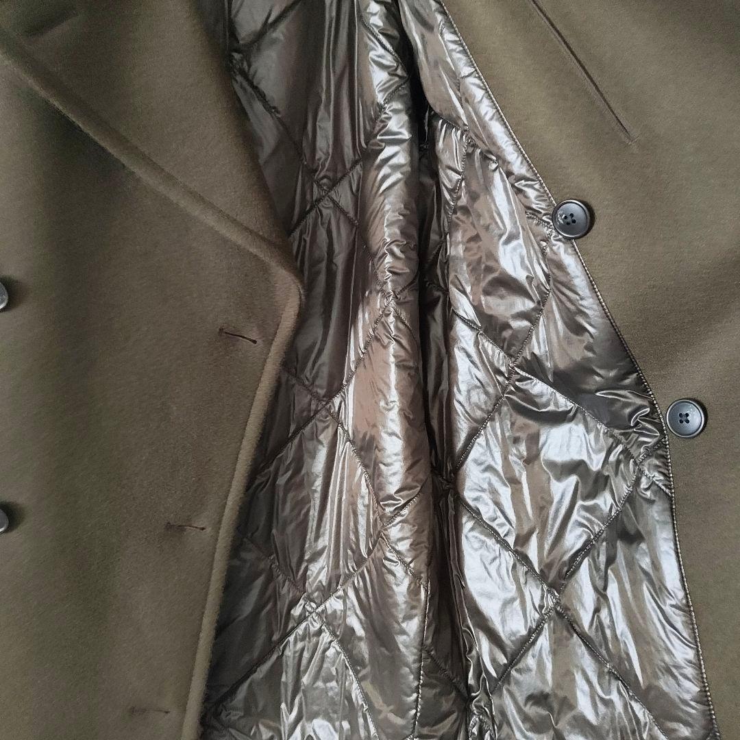 +J UNIQLO ウールピーコート ブラウン Lサイズ