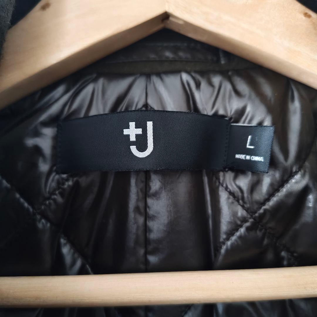 +J UNIQLO ウールピーコート ブラウン Lサイズ