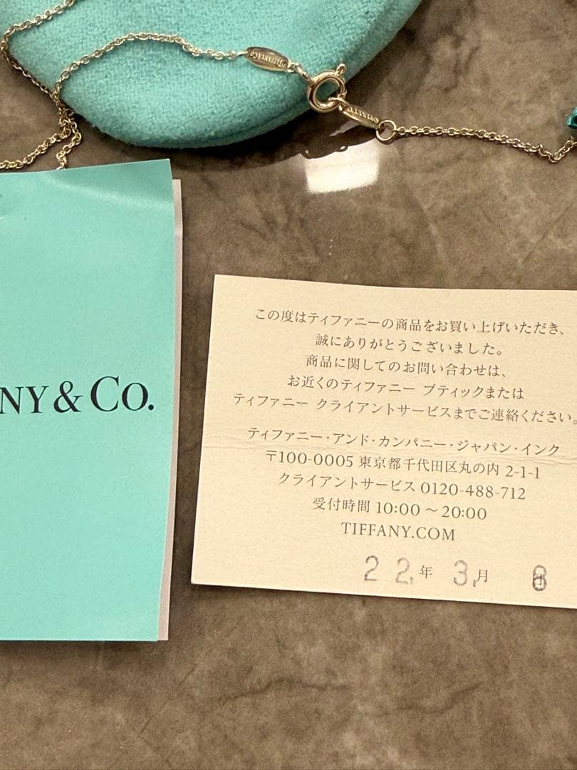 極美品⭐︎即発送！ティファニー　ネックレス　バイザヤード　アクアマリン　925