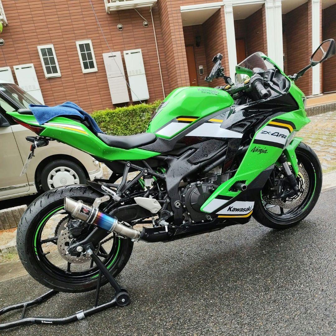 カワサキ ZX 4R LCI PARTS ショートチタン スリップオン マフラー