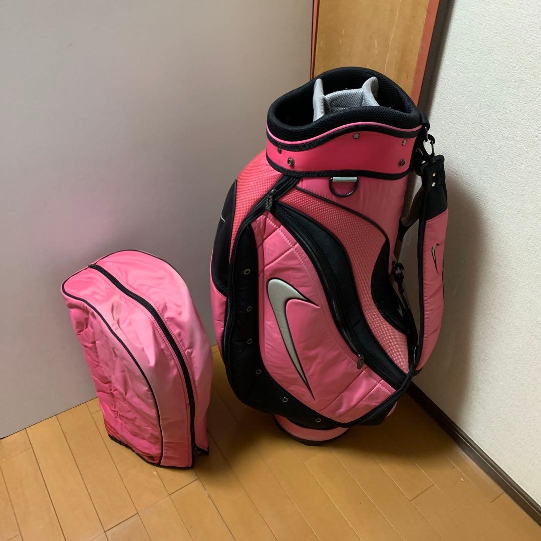 Nike ピンク キャディバッグ セット