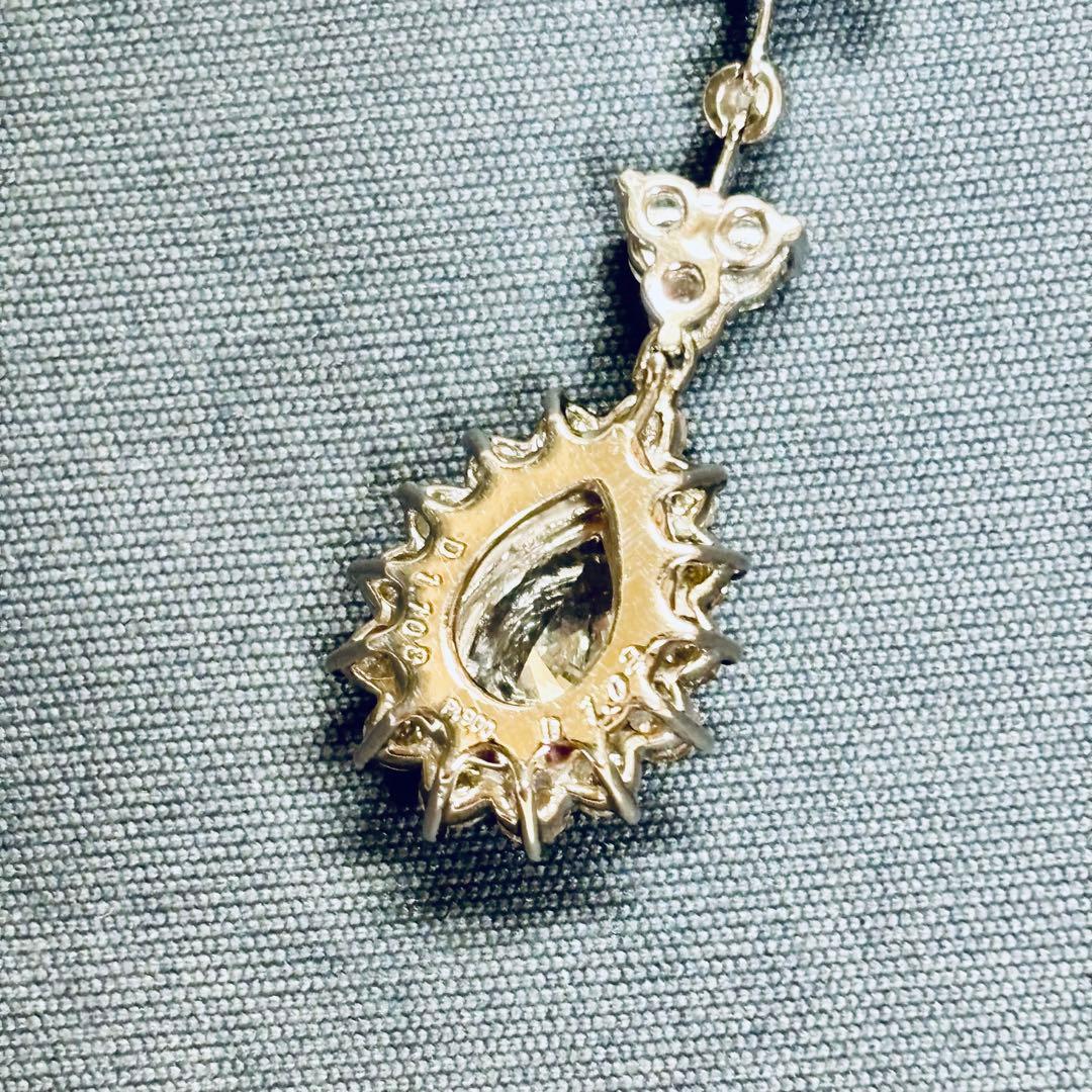 ★PT天然ダイヤモンドネックレスペンダントトップ