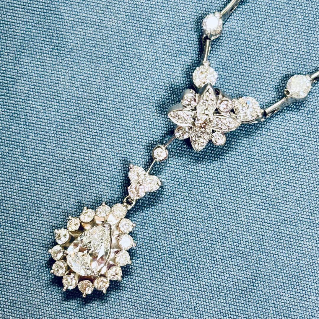 ★PT天然ダイヤモンドネックレスペンダントトップ