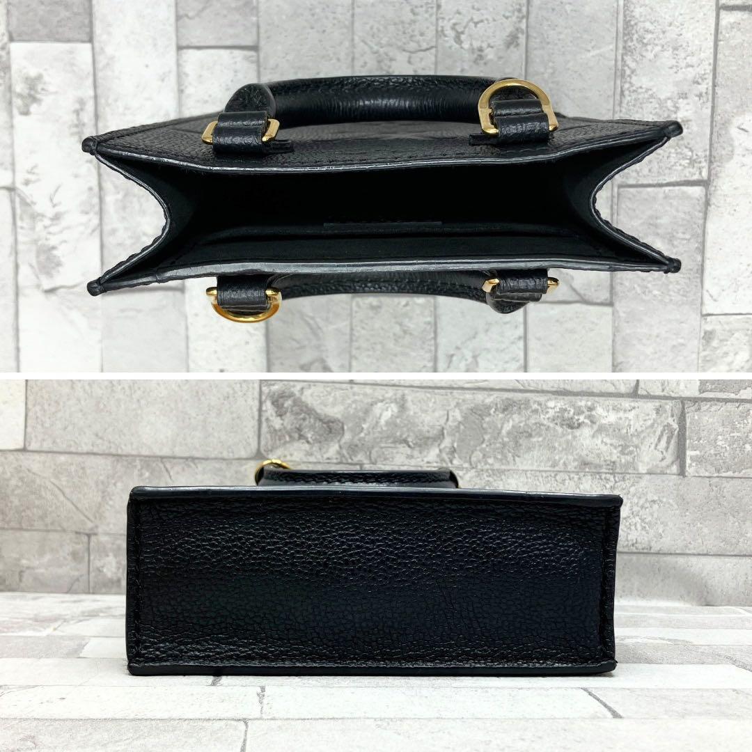 ルイヴィトン プティット・サックプラ ミニバッグ モノグラム　アンプラント　黒