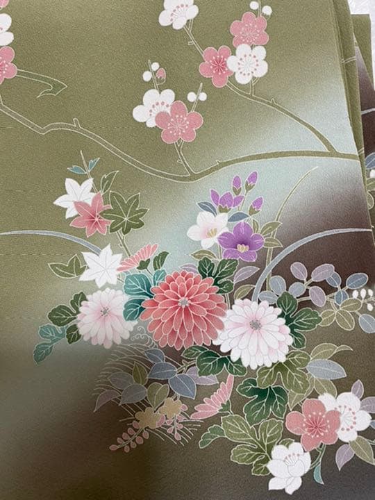 未使用　正絹　訪問着　袋帯　セット