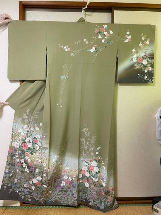 未使用　正絹　訪問着　袋帯　セット