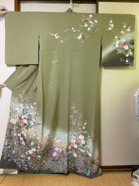 未使用　正絹　訪問着　袋帯　セット