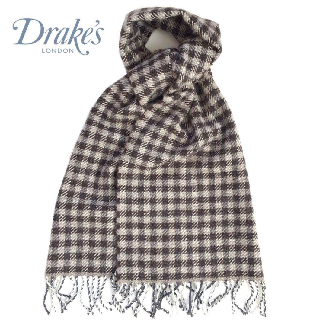 【新品】Drake's × BEAMS F チェック柄マフラー ストール西口修平