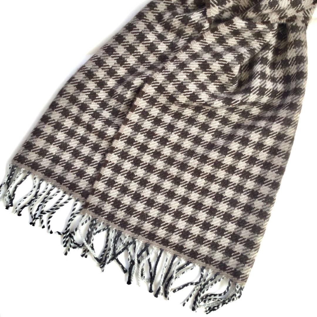 【新品】Drake's × BEAMS F チェック柄マフラー ストール西口修平