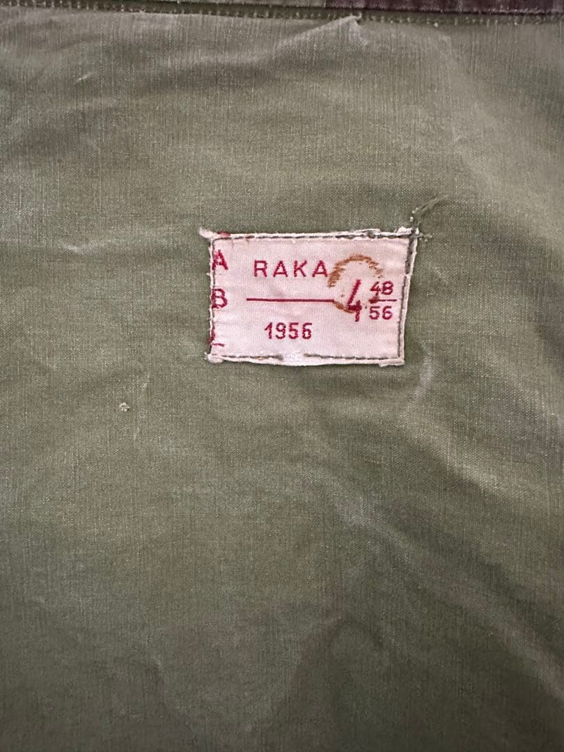 う*ぃ様 【希少！フード付き】50s ベルギー軍ブラッシュストロークカモ 実物