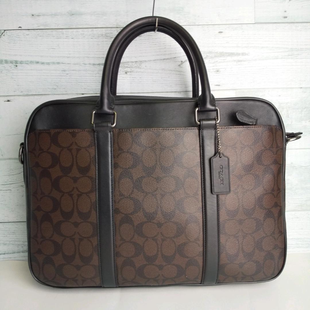 COACH ビジネスバッグ ショルダーバッグ ロゴ 2way  シグネチャー